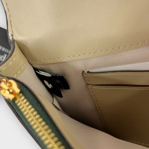 Kate Spade Dakota Croc-embossed Flap Wristlet in Rock Garden Green NEW - Picture 5 of 12